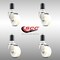 Service Caster 3 Inch 316SS Nylon Wheel Swivel 1-1/2 Inch Expanding Stem Caster Set SCC SCC-SS316EX20S314-NYS-112-4 - alternate 3